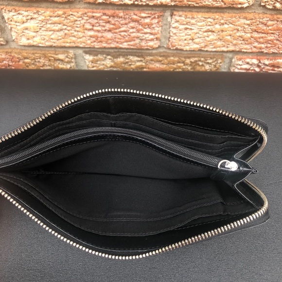 Coach Extra Large Leather Wristlet Wallet - Picture 3 of 7